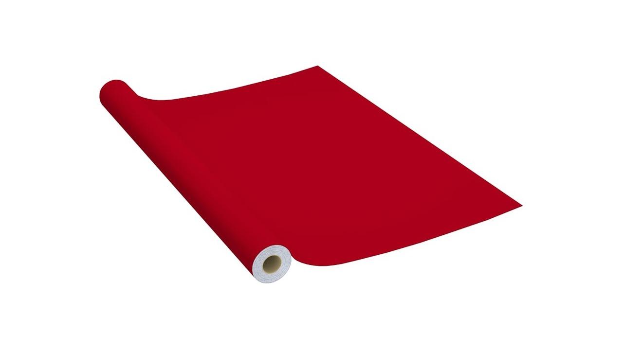 vidaXL Red PVC 500 x 90cm Self-Adhesive Furniture Film