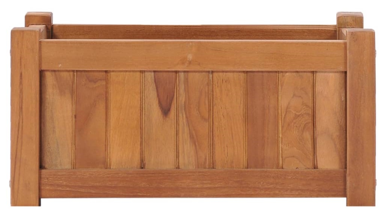 vidaXL Solid Teak Wood Raised Bed - 50 x 25 x 25cm