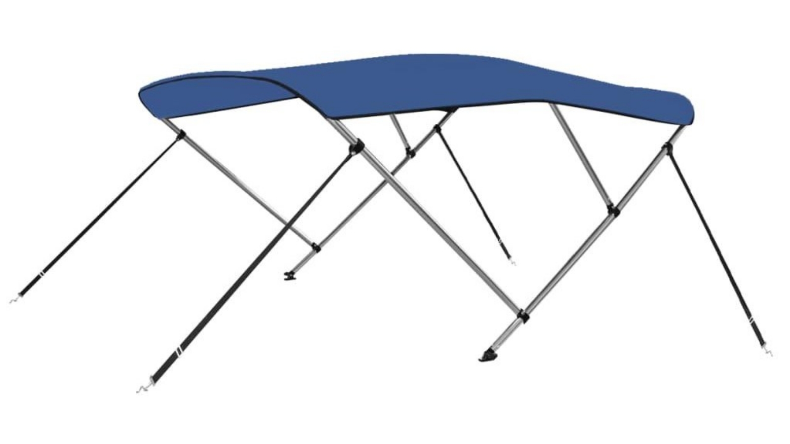 vidaXL 3 Bow Bimini Top Blue - 183 x 160 x 137cm