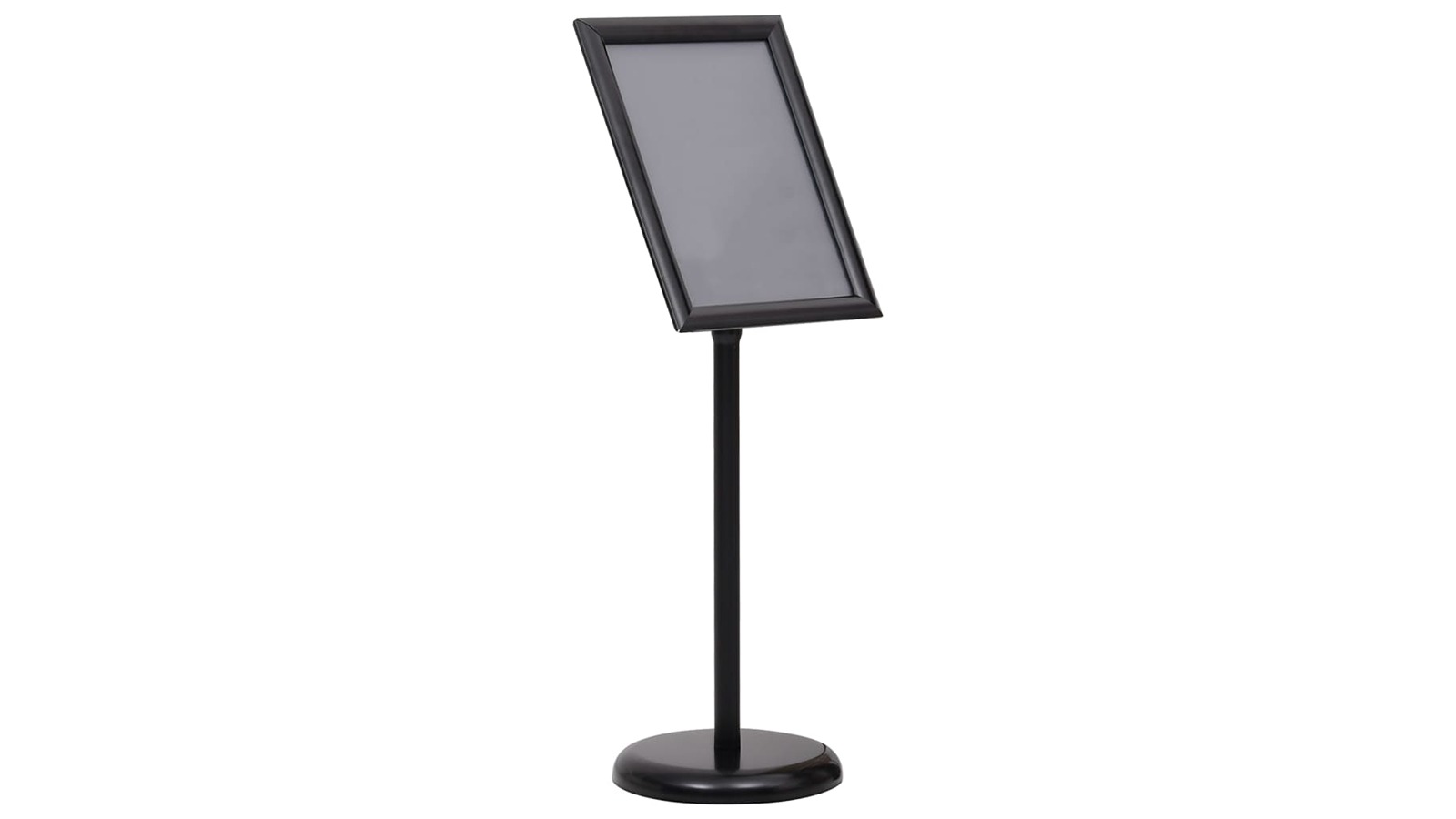 vidaXL Black Aluminium Alloy A3 Pedestal Poster Stand