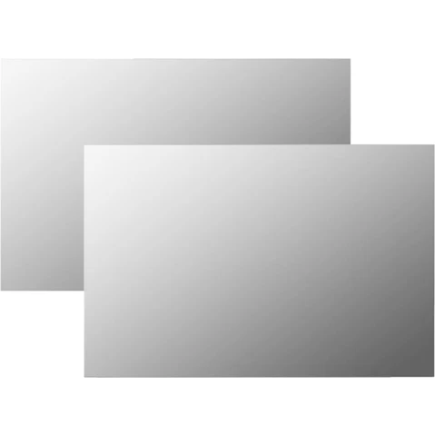 vidaXL 2 Piece Rectangular Glass 60 x 40cm Wall Mirror