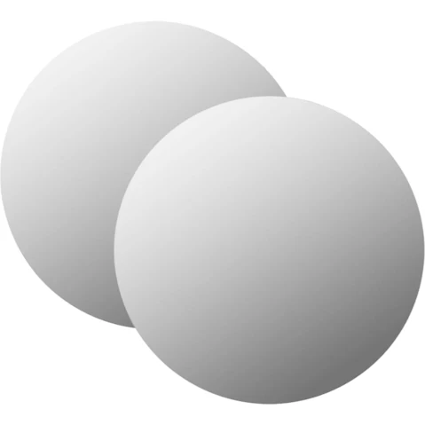 vidaXL 2 Piece Round Glass 50cm Wall Mirror