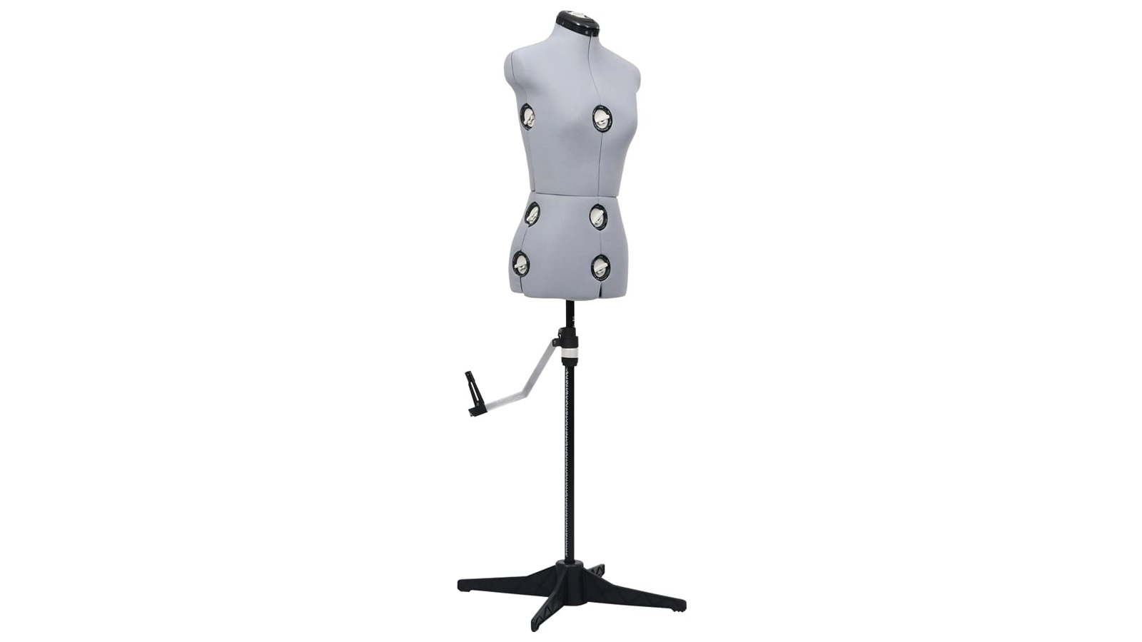 vidaXL Grey Female Adjustable Dress Form - Small