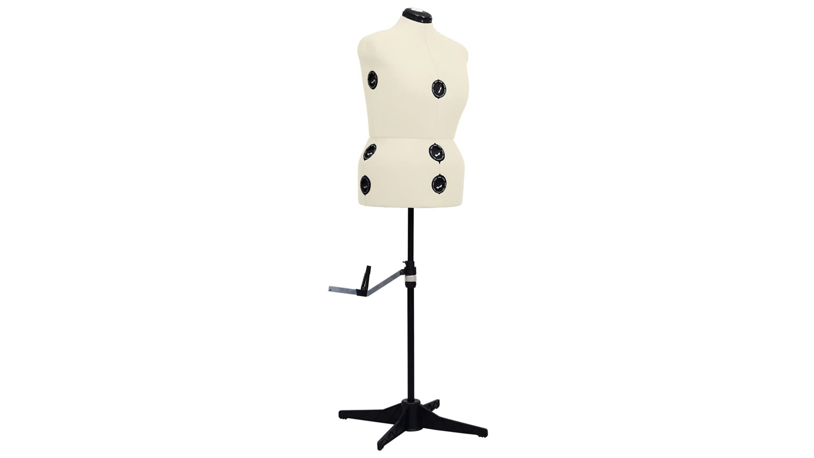 vidaXL Large Female Adjustable Dress Form - Cream