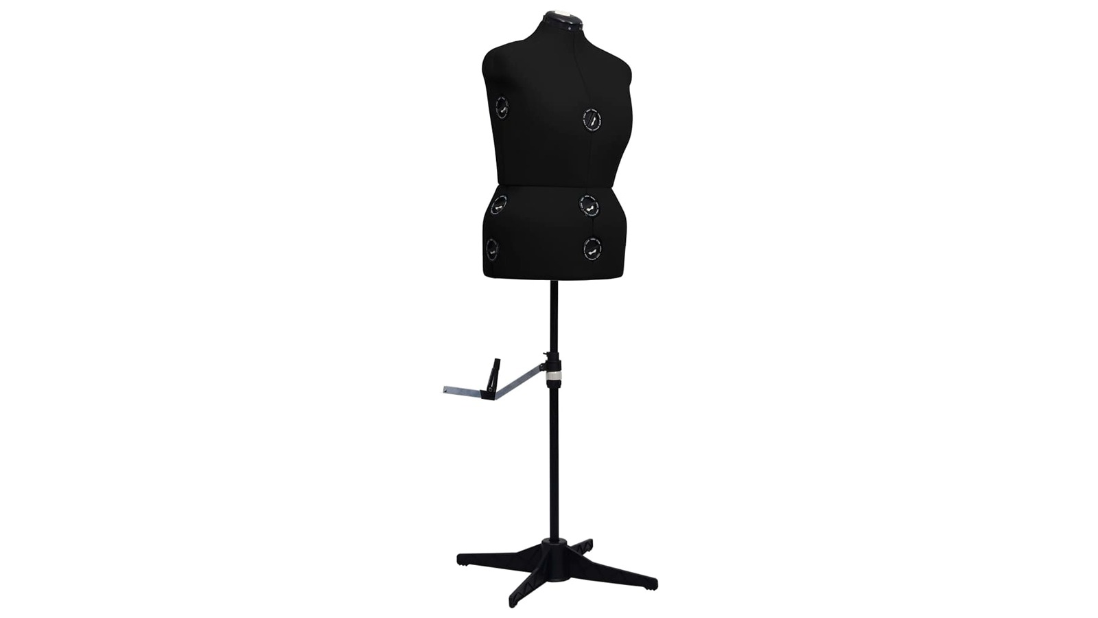 vidaXL Large Female Adjustable Dress Form - Black