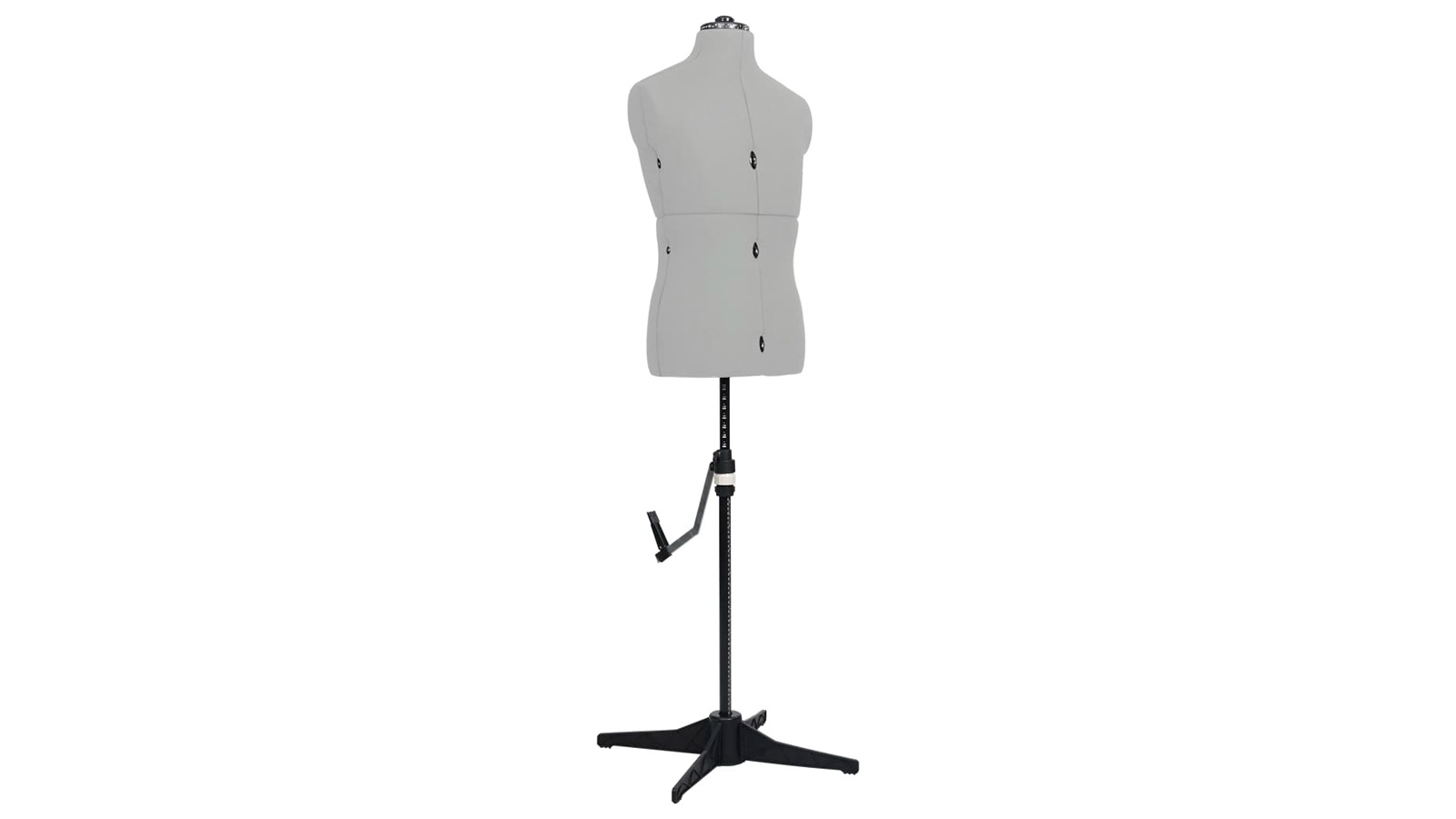 vidaXL Grey Size 37-45 Male Adjustable Dress Form
