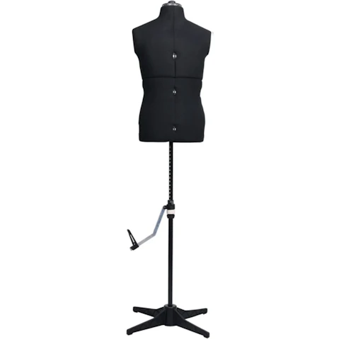 vidaXL Adjustable Black Dress Male Form - Size 37-45