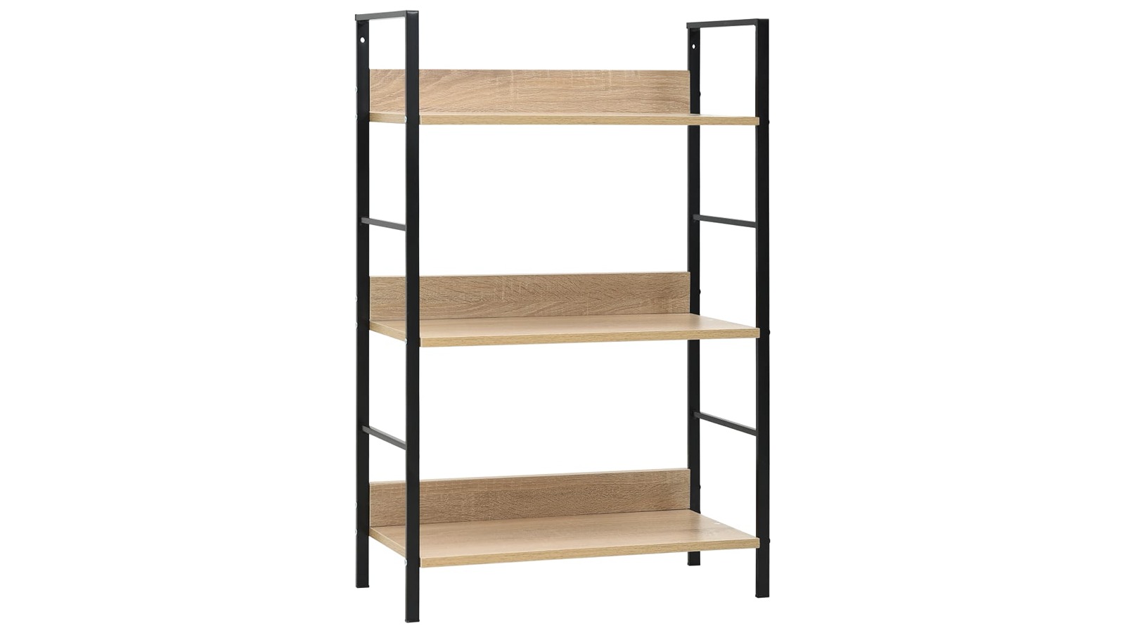 vidaXL 3-Layer Oak Engineered Wood Bookshelf