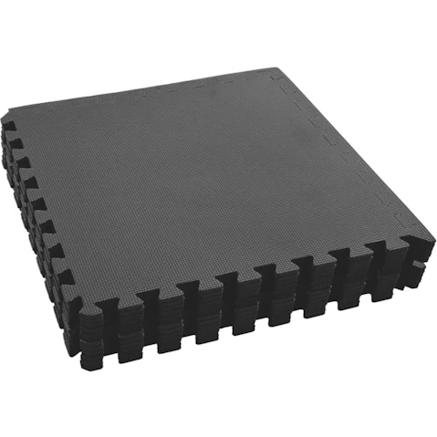 vidaXL 12 Piece Eva Foam 4.32SQM Floor Mat - Black