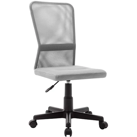vidaXL Grey Mesh Fabric 44 x 52 x 100cm Office Chair