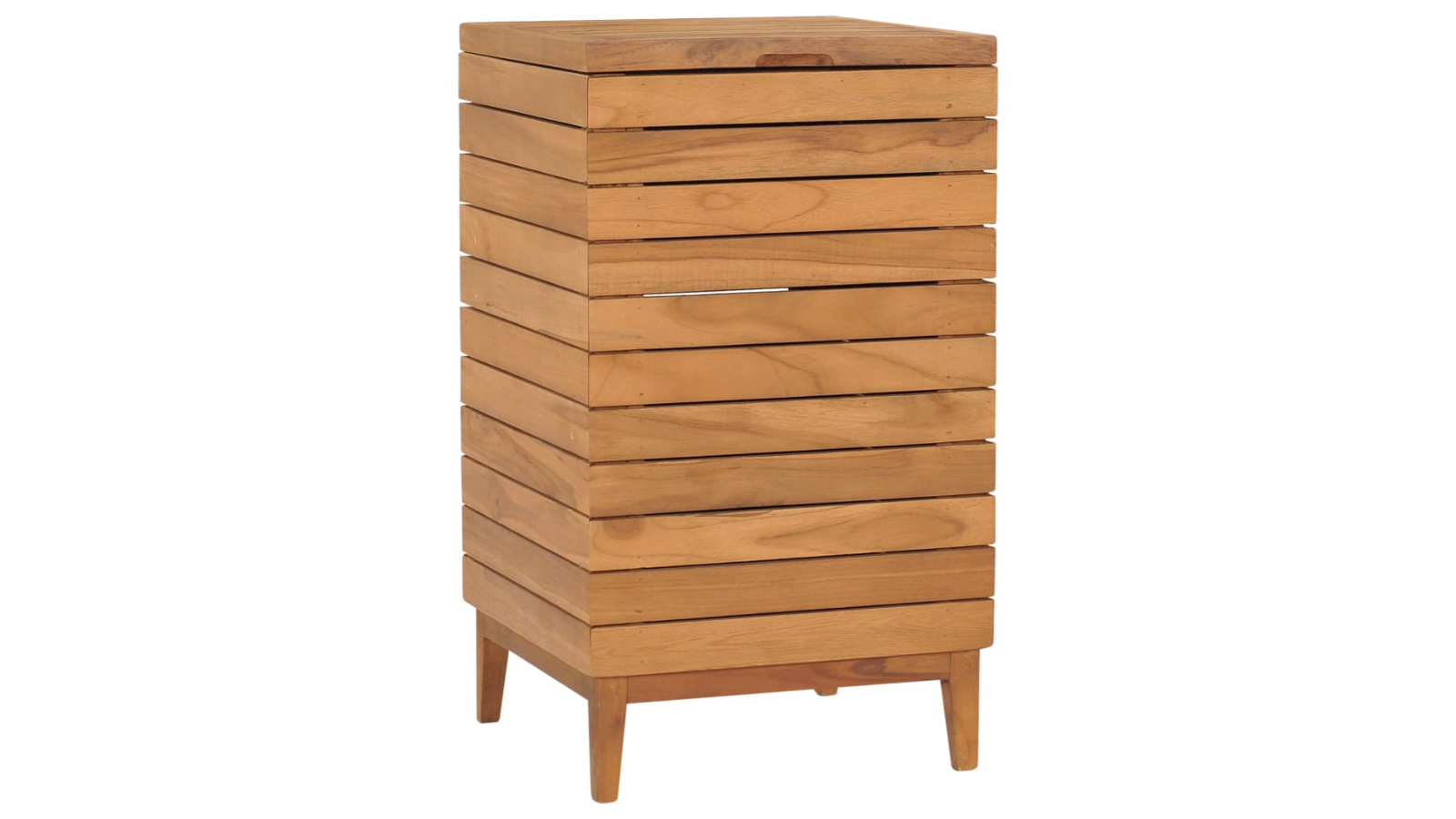 vidaXL Solid Teak Wood 40 x 40 x 70cm Laundry Basket