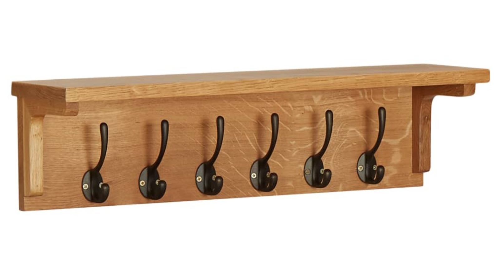 vidaXL Solid Oak Wood Coat Rack - 60 x 16 x 16cm