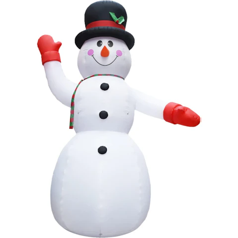 vidaXL Christmas Inflatable Snowman with LED IP44 - 600cm