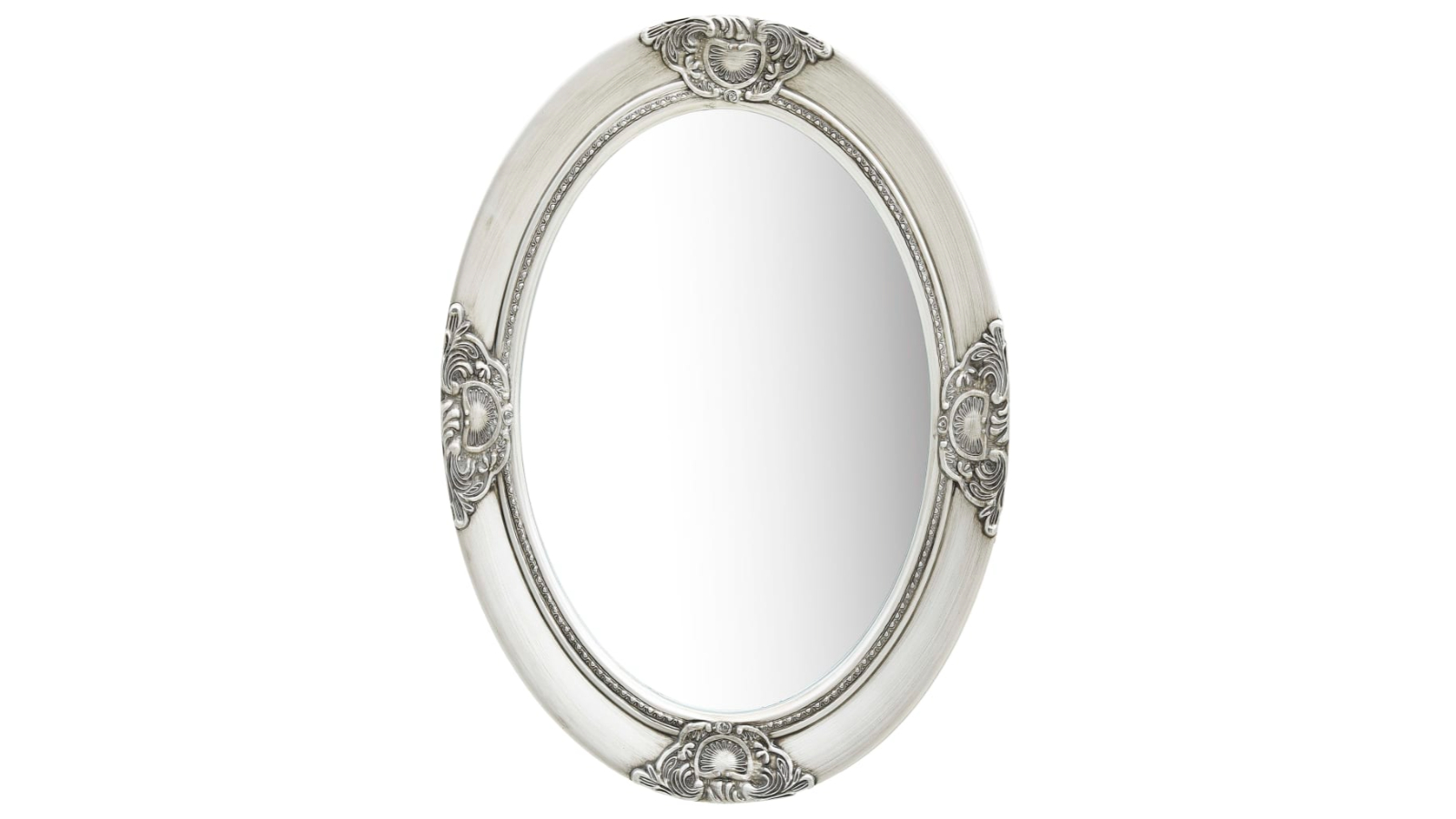 vidaXL 50 x 70cm Baroque Style Wall Mirror - Silver