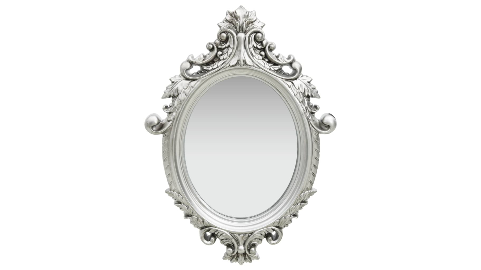 vidaXL Silver Castle Style 56 x 76cm Wall Mirror 