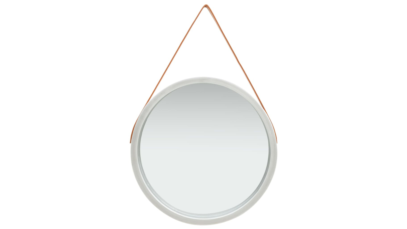 vidaXL Silver Wall Mirror with Strap