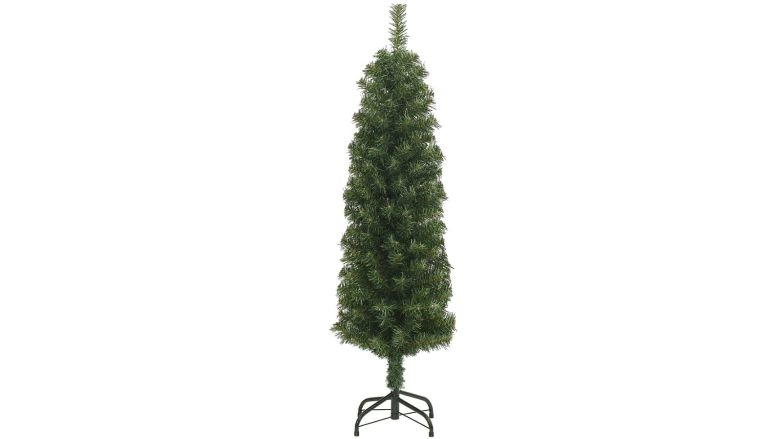 vidaXL Green PVC Slim Artificial Christmas Tree with Stand - 150cm