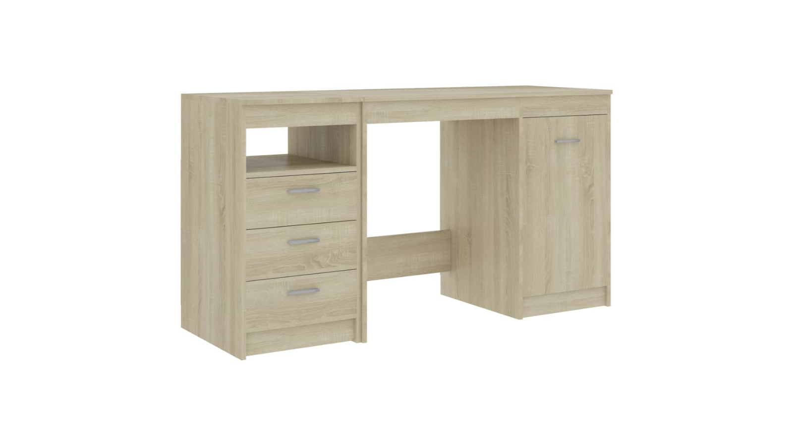 vidaXL Sonoma Oak Engineered Wood 140 x 50 x 76cm Desk