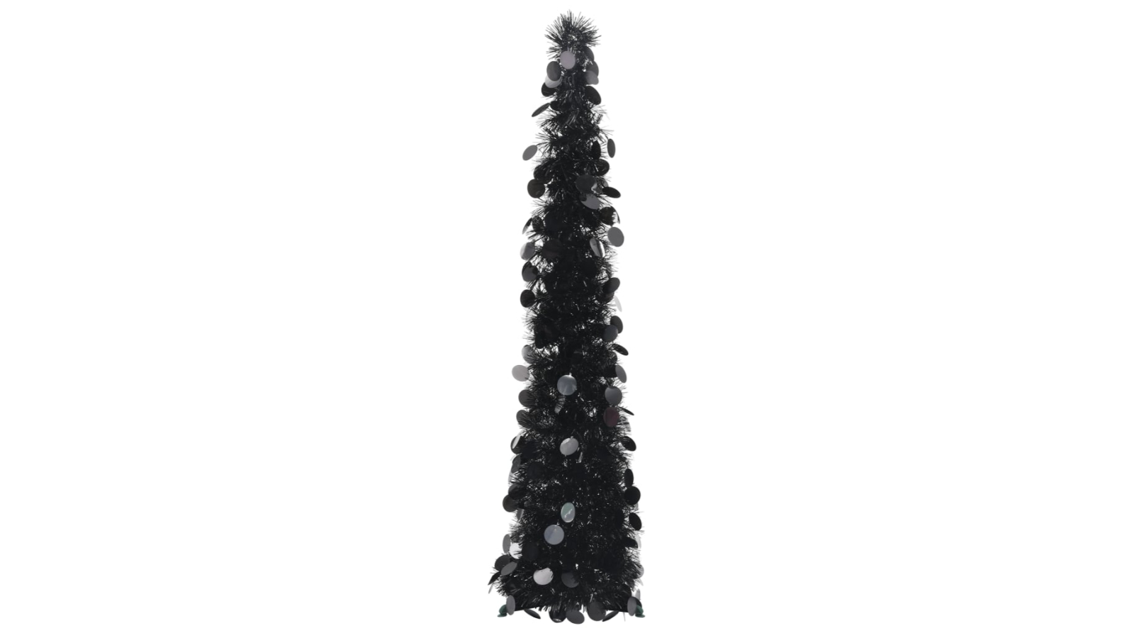 vidaXL Black PET Pop-up Artificial Christmas Tree - 120cm