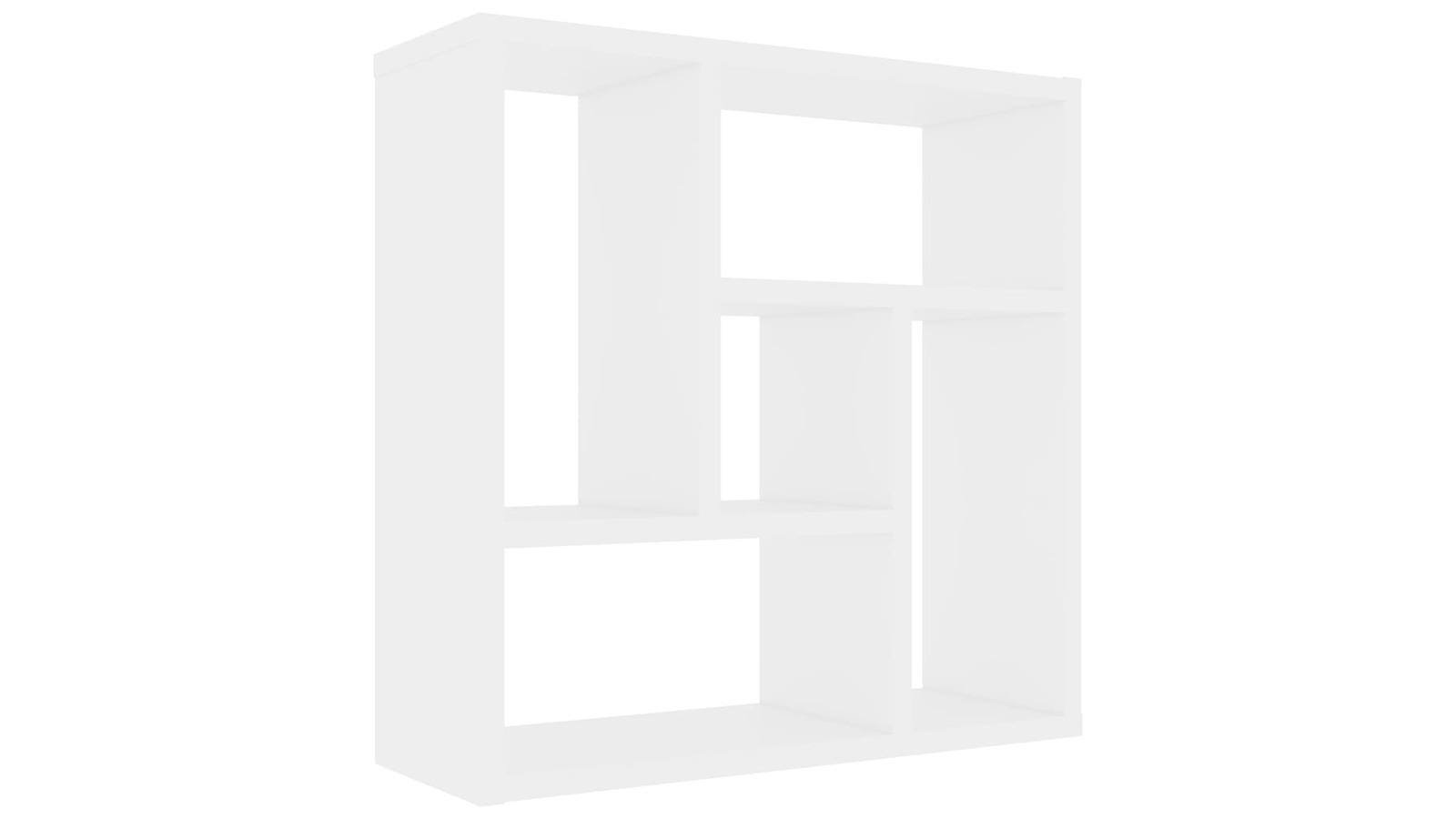 vidaXL White Engineered Wood 45.1 x 16 x 45.1cm Wall Shelf