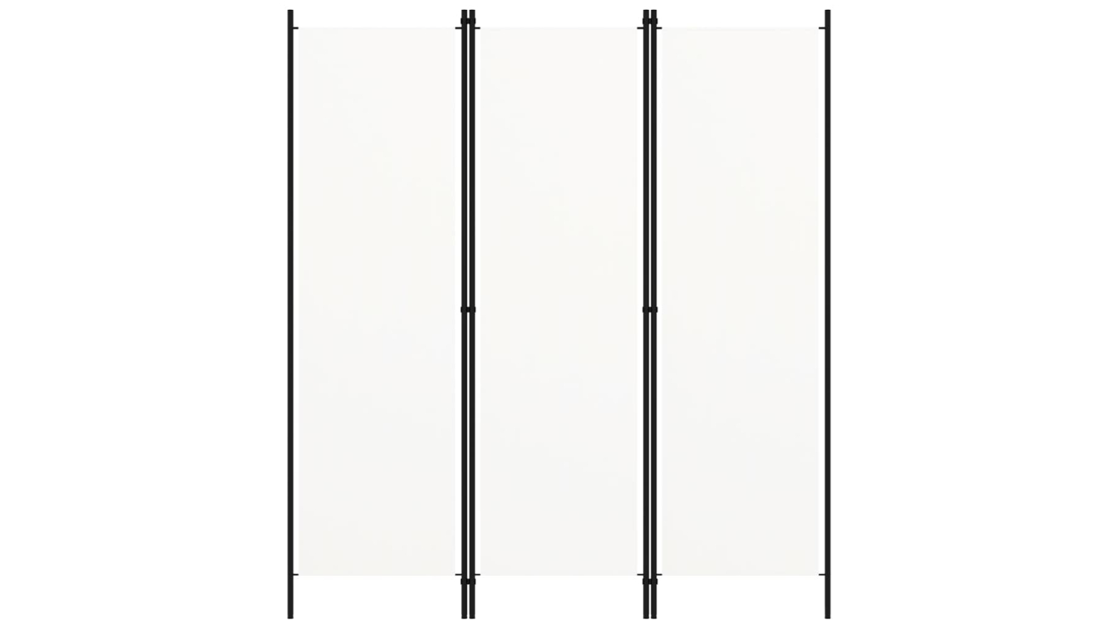 vidaXL 3-Panel 150 x 18cm Room Divider - White