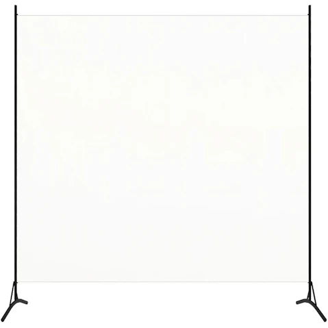 vidaXL White Fabric 175 x 180cm Room Divider