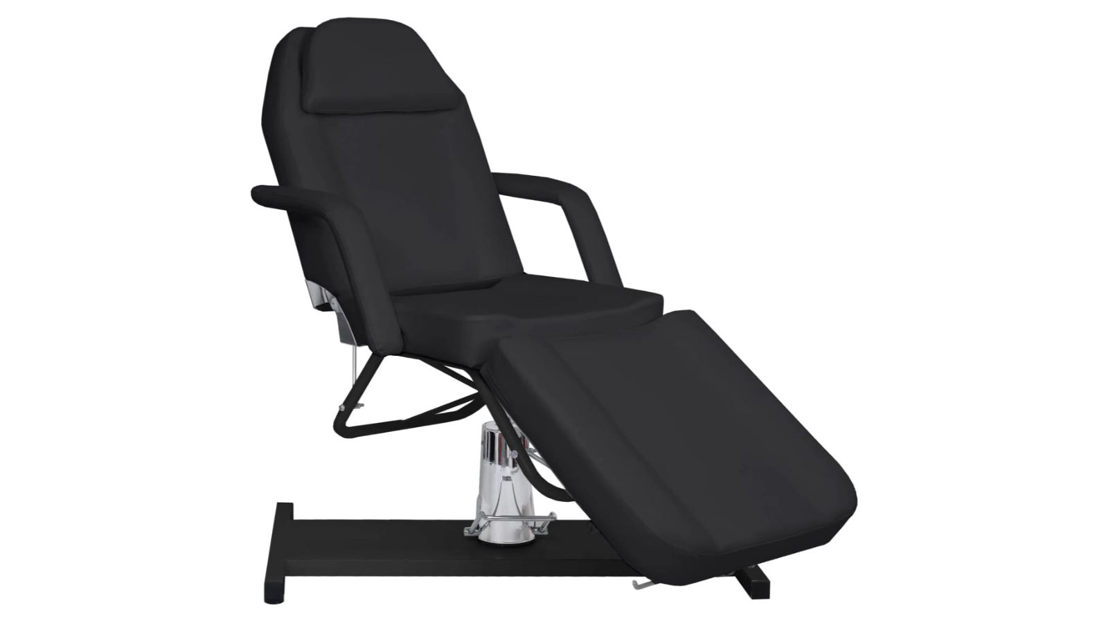 vidaXL 180 x 62 x 87-112cm Massage Table - Black