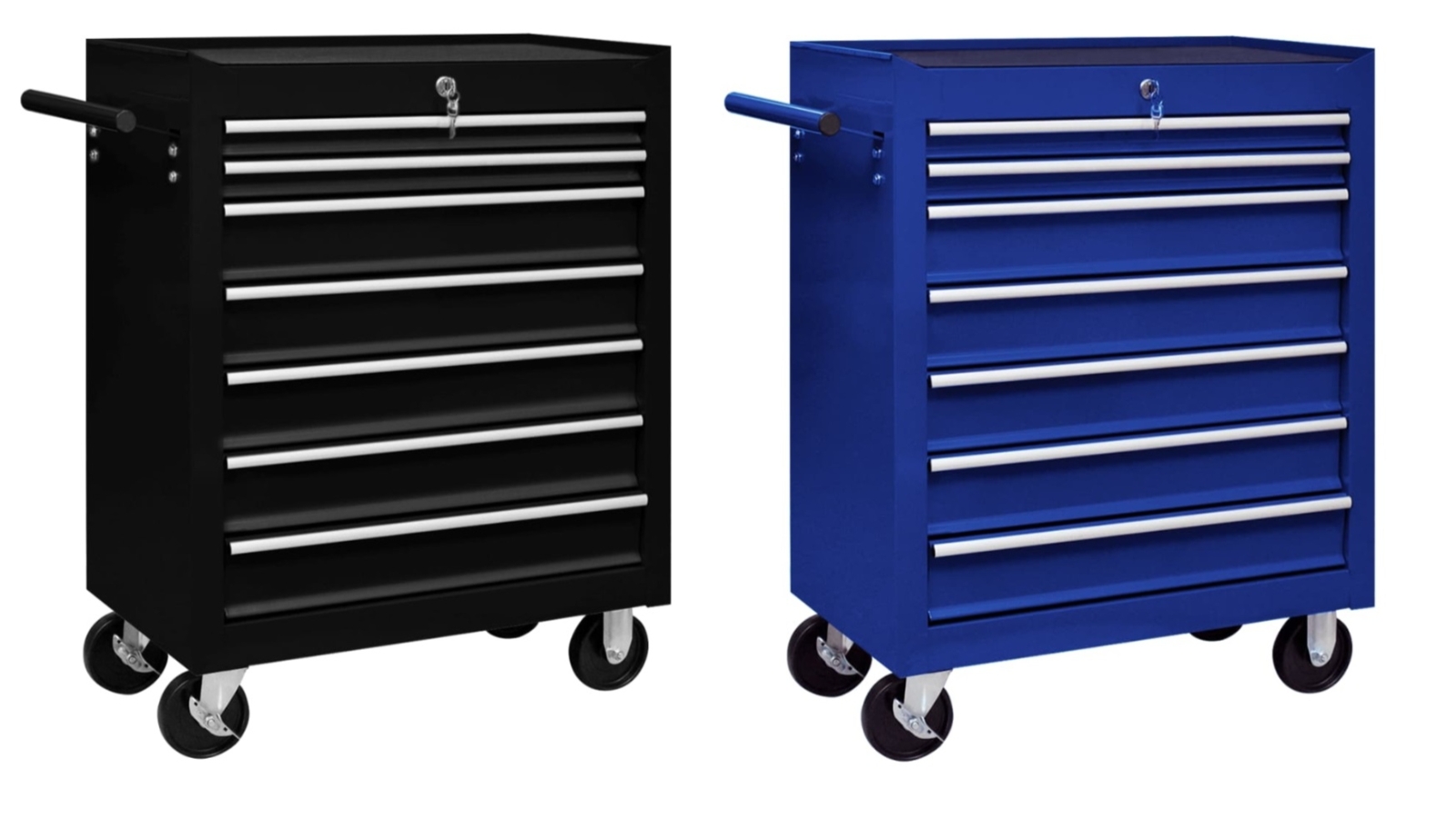 vidaXL Workshop Tool Trolley with 7 Drawers
