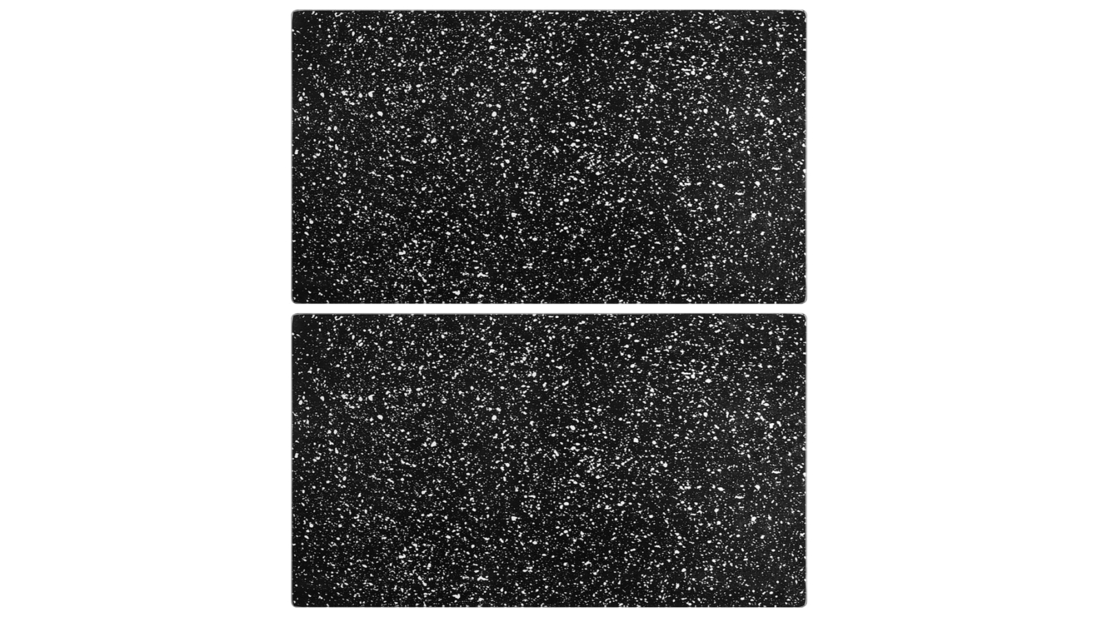 vidaXL 2 Piece Tempered Glass Chopping Board with Granite Pattern