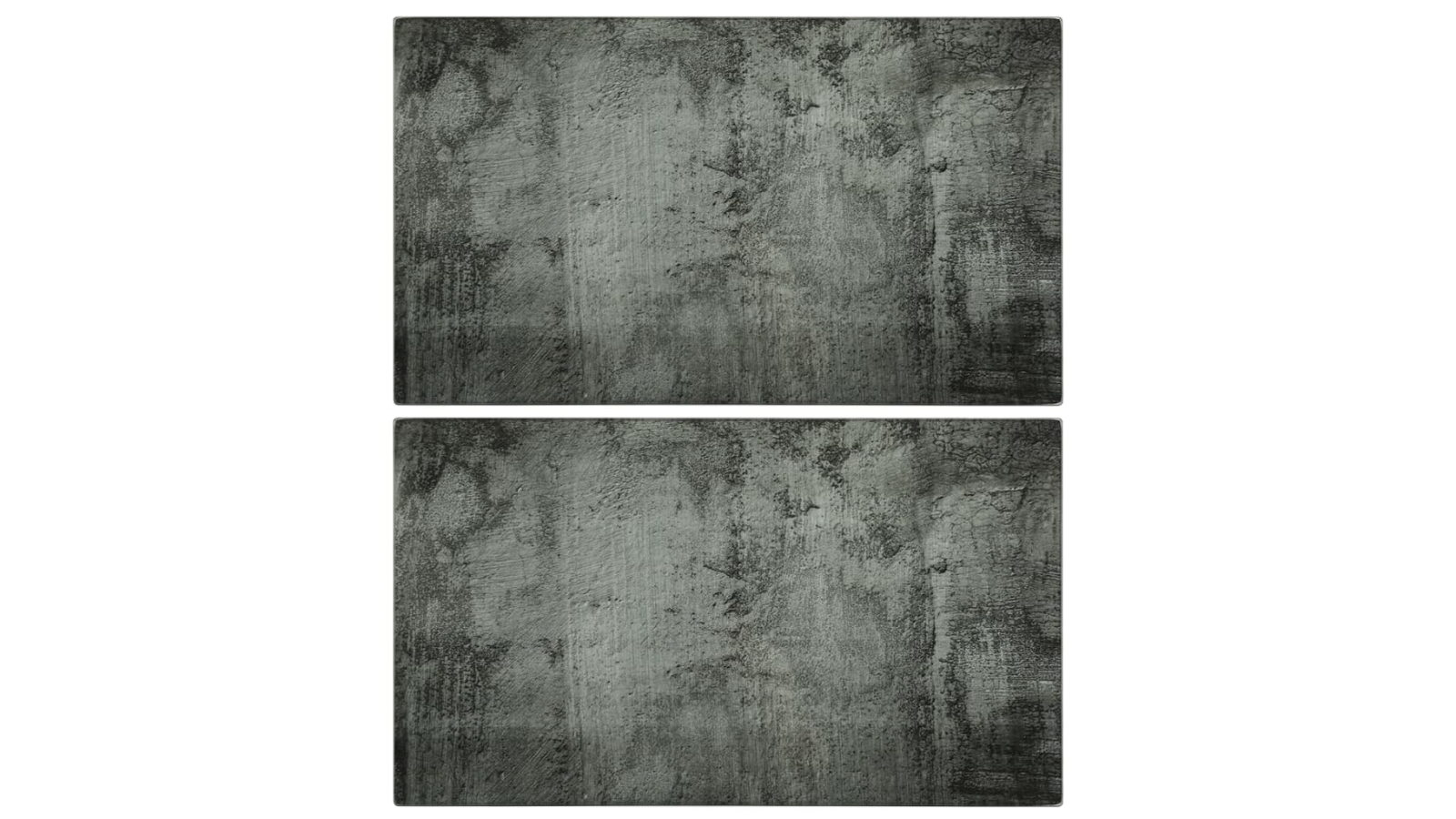 vidaXL 2 Piece 30 x 52cm Chopping Board with Concrete Pattern Tempered Glass