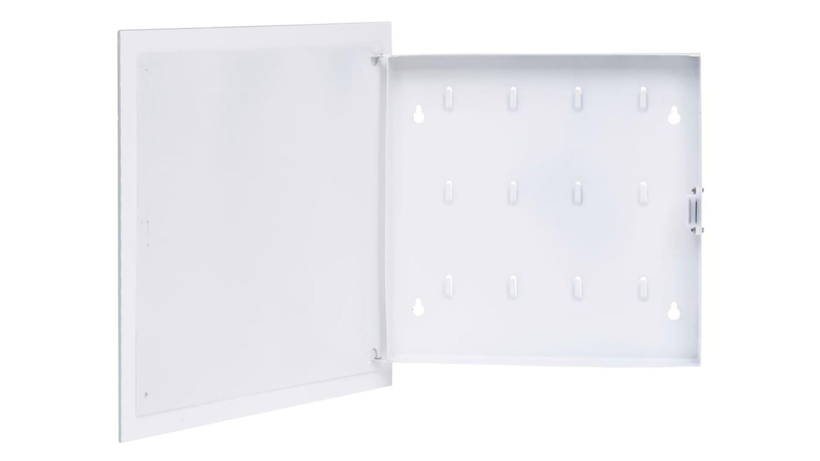 vidaXL 35 x 35 x 5.5cm Key Box with Magnetic Board - White
