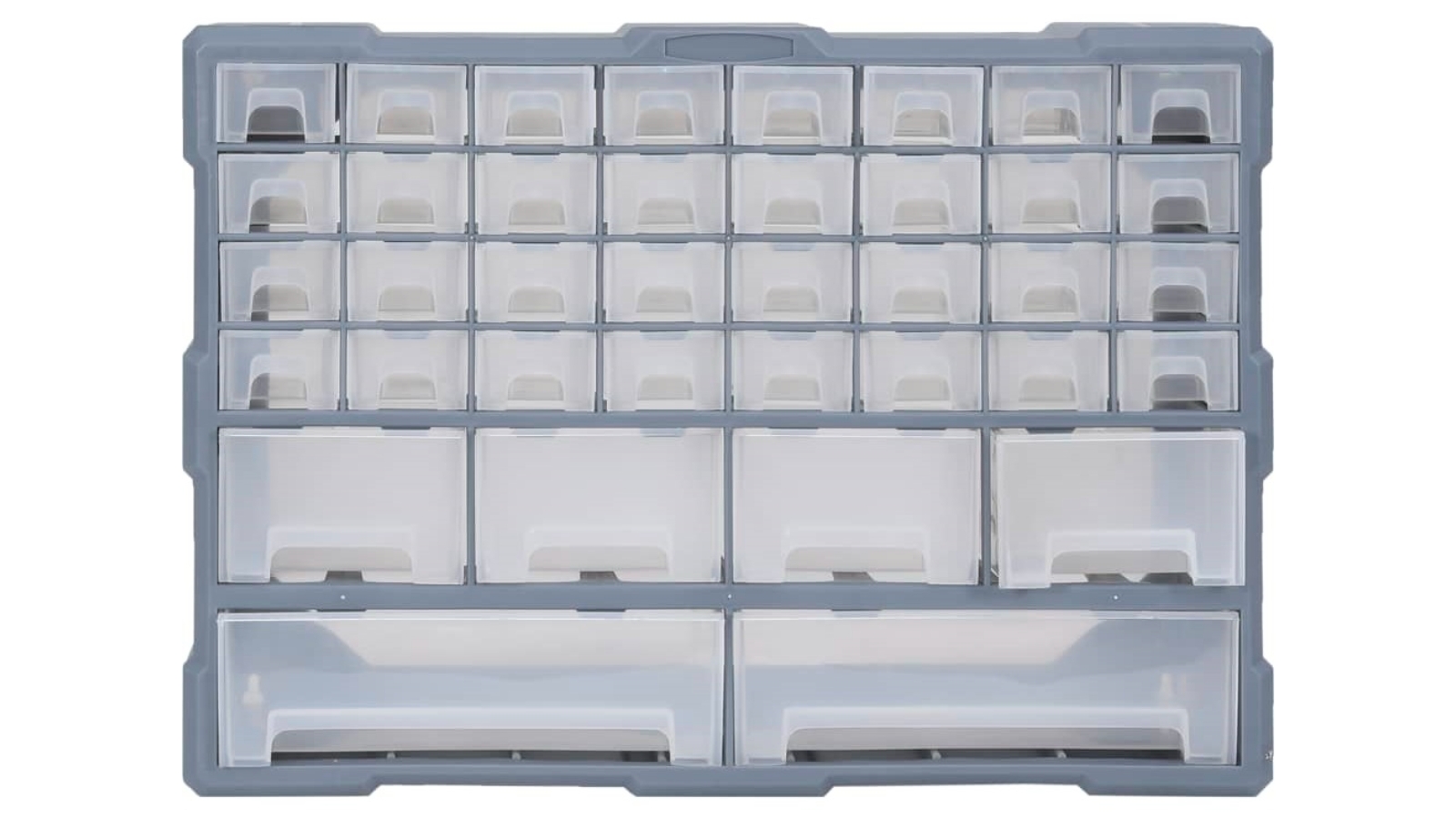 vidaXL Multi-drawer 52 x 16 x 37.5cm Organiser with 40 Drawers - Grey