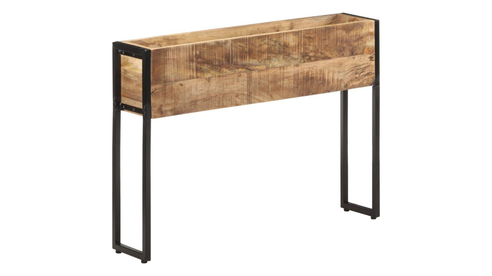 vidaXL Planter Rough Mango Wood - 90x20x68cm 