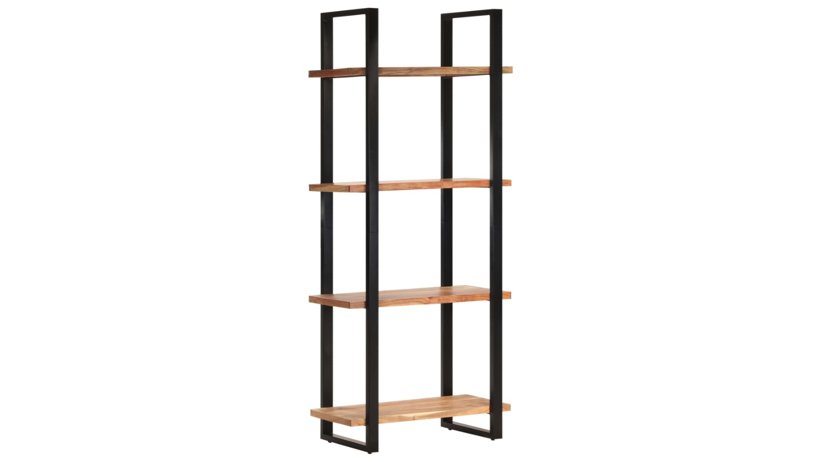 vidaXL 4-Tier Solid Acacia Wood 80 x 40 x 180cm Bookcase