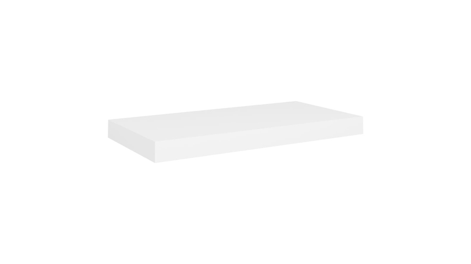 vidaXL White MDF 50 x 23 x 3.8cm Floating Wall Shelf
