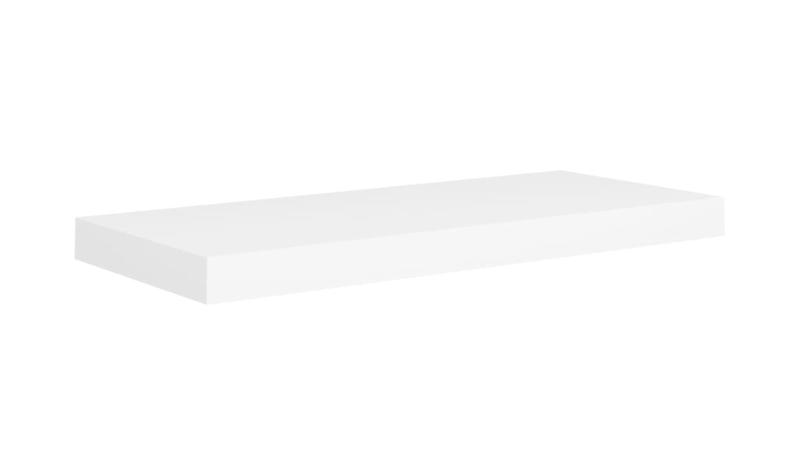 vidaXL White MDF 60 x 23.5 x 3.8cm Floating Wall Shelf