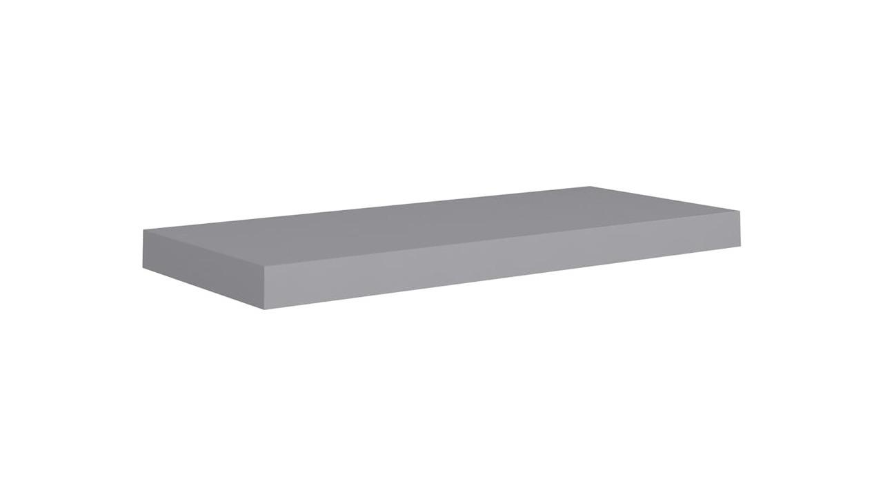 vidaXL Grey MDF 60 x 23.5 x 3.8cm Floating Wall Shelf