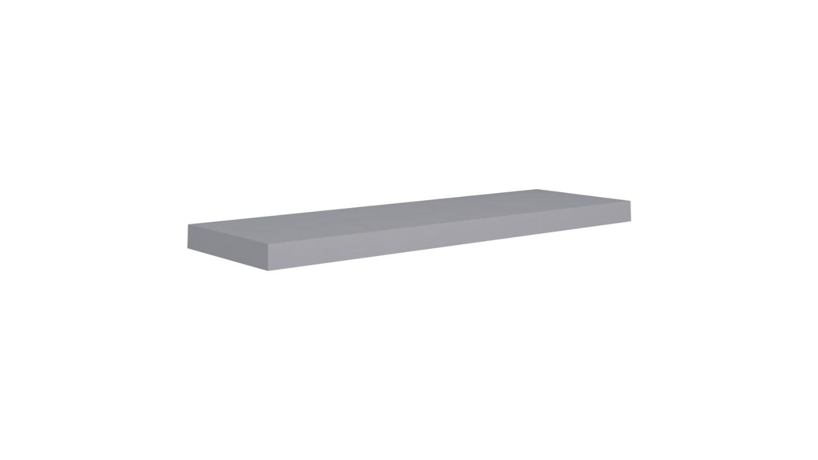 vidaXL Grey MDF 80 x 23.5 x 3.8cm Floating Wall Shelf