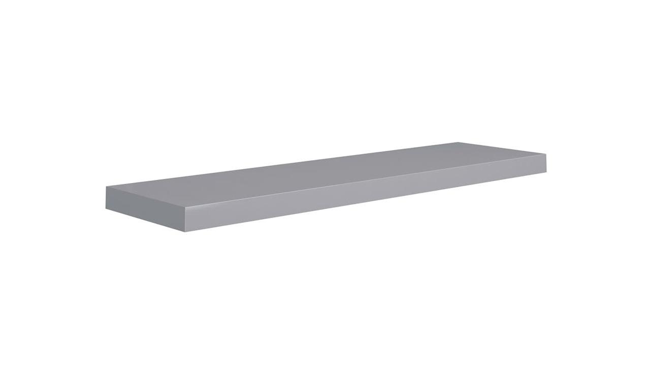 vidaXL Grey MDF Floating Wall Shelf - 90 x 23.5 x 3.8cm