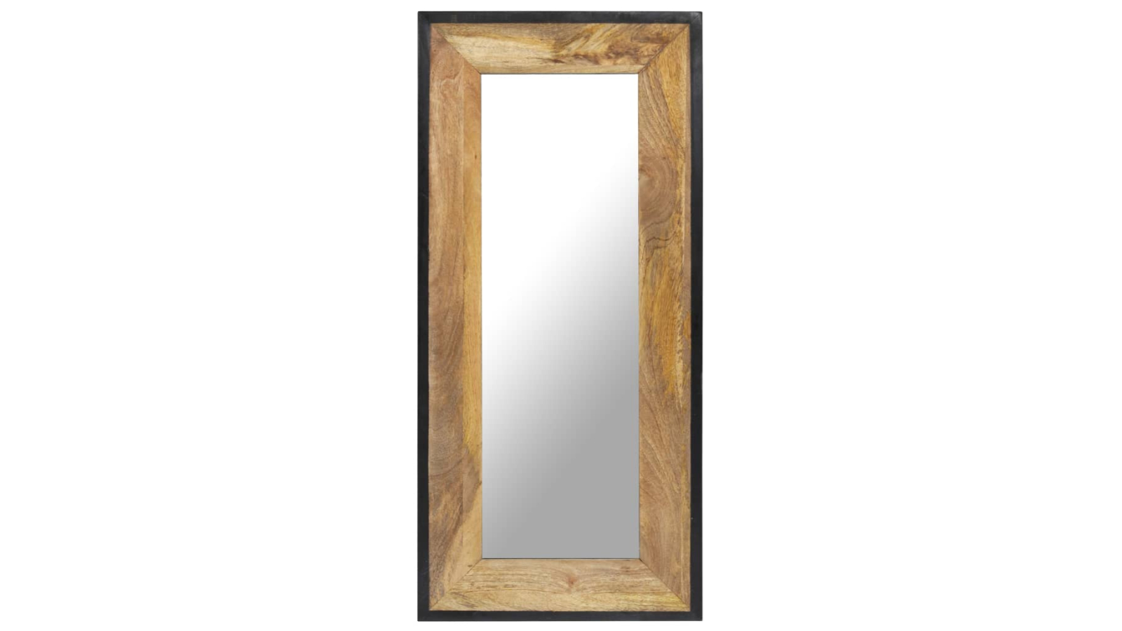 vidaXL Solid Mango Wood 110 x 50cm Mirror