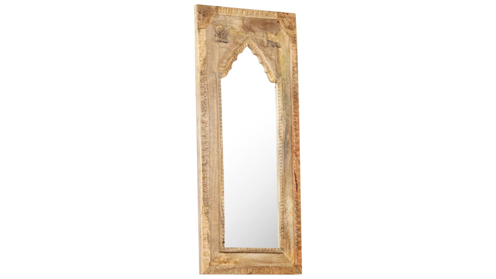 vidaXL Solid Mango Wood 50 x 3 x 110cm Mirror