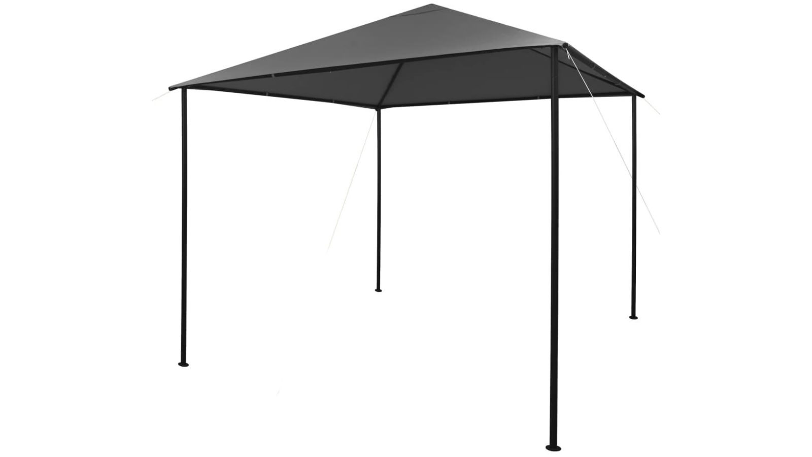 vidaXL Anthracite Fabric and Steel Gazebo - 3x3m