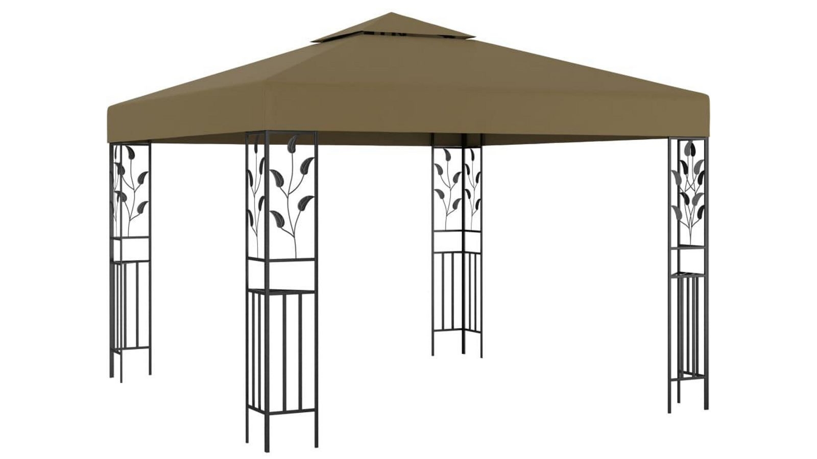 vidaXL Taupe Gazebo - 3x3
