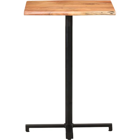 vidaXL Solid Acacia Wood Bar Table with Live Edge
