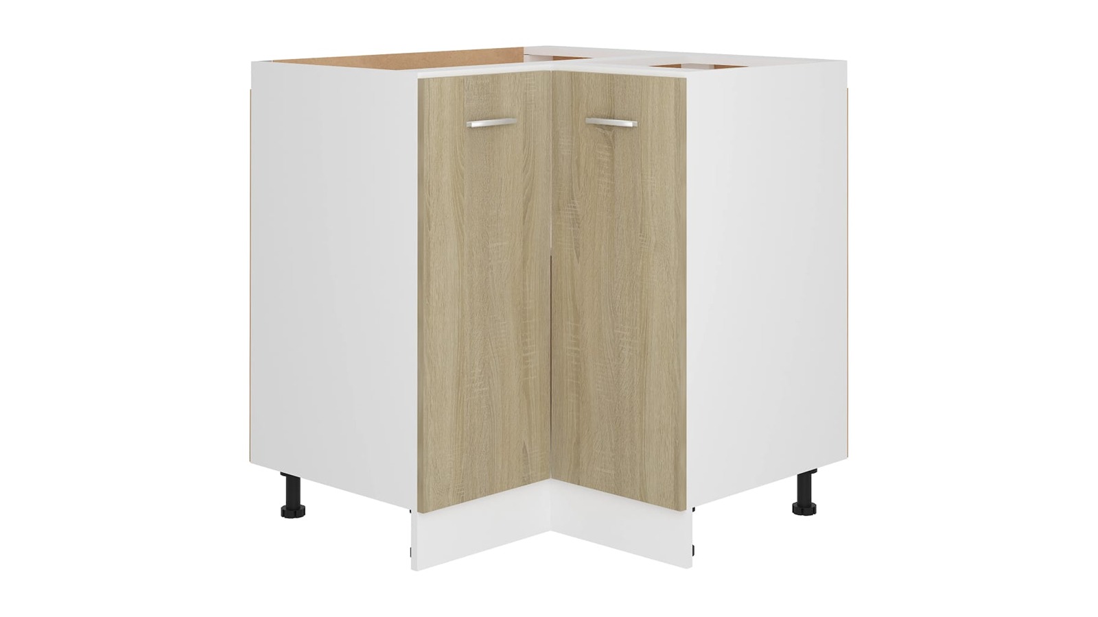 vidaXL Lyon Sonoma Oak Engineered Wood 75.5 x 75.5 x 81.5cm Corner Bottom Cabinet