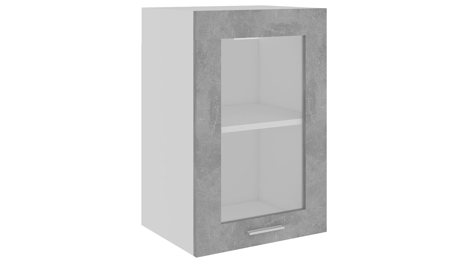 vidaXL Lyon Concrete Grey Engineered Wood 40 x 31 x 60cm Hanging Glass Cabinet