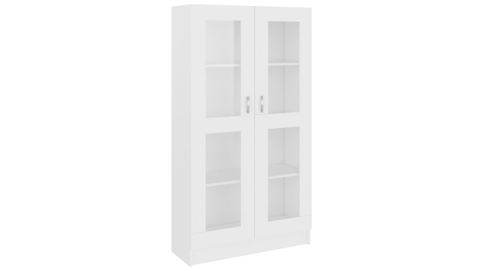 vidaXL White 82.5 x 30.5 x 150cm Engineered Wood Vitrine Cabinet