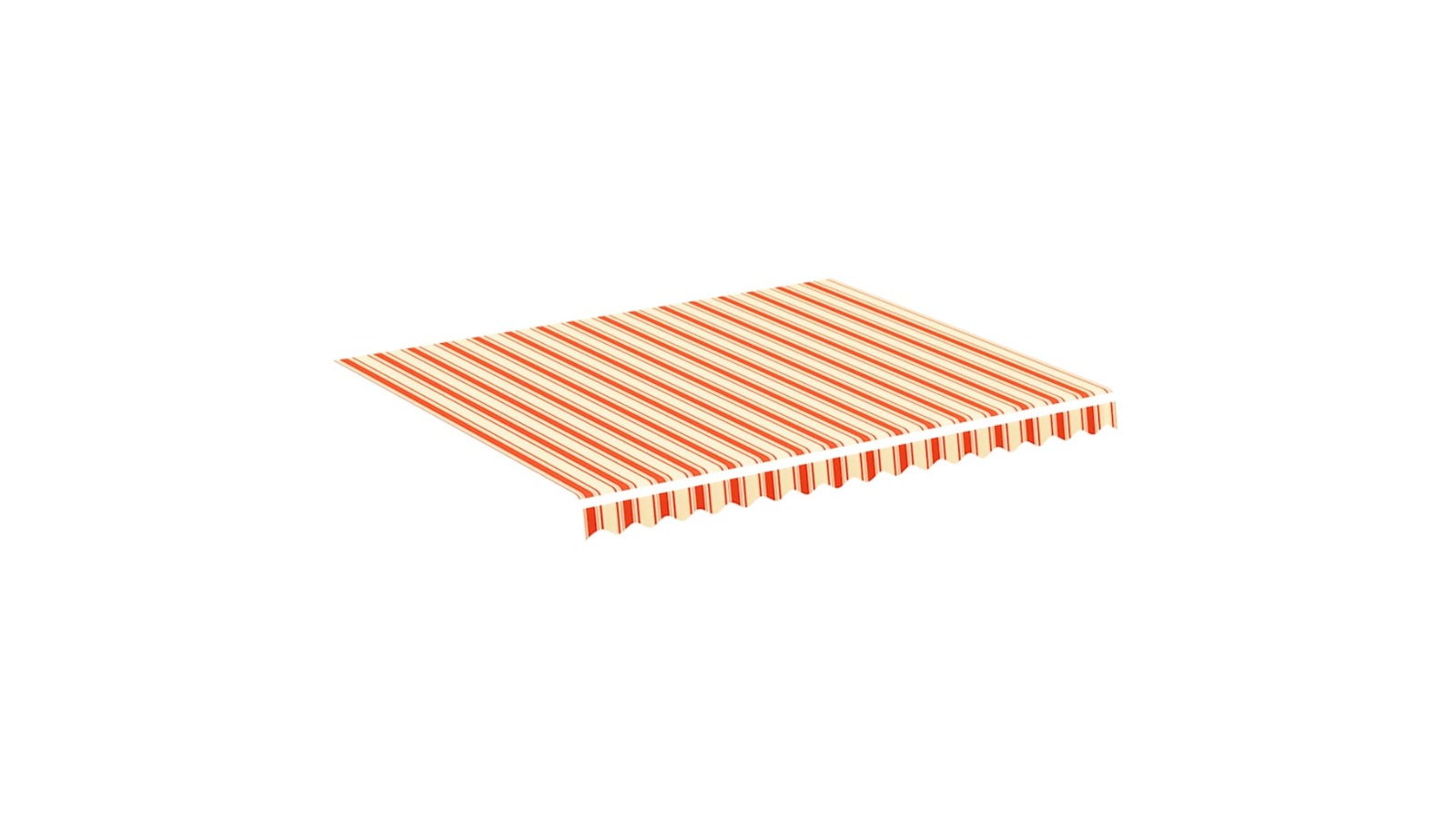 vidaXL Yellow/Orange Polyester Fabric Awning Replacement - 280 x 245cm