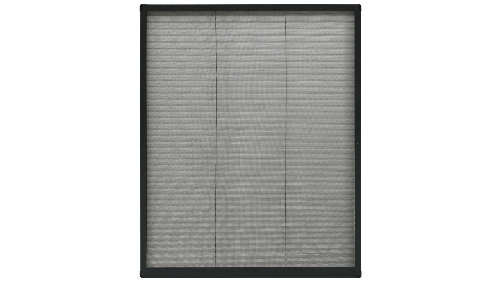 vidaXL Aluminium Anthracite Plisse Insect Screen for Window - 80 x 100cm