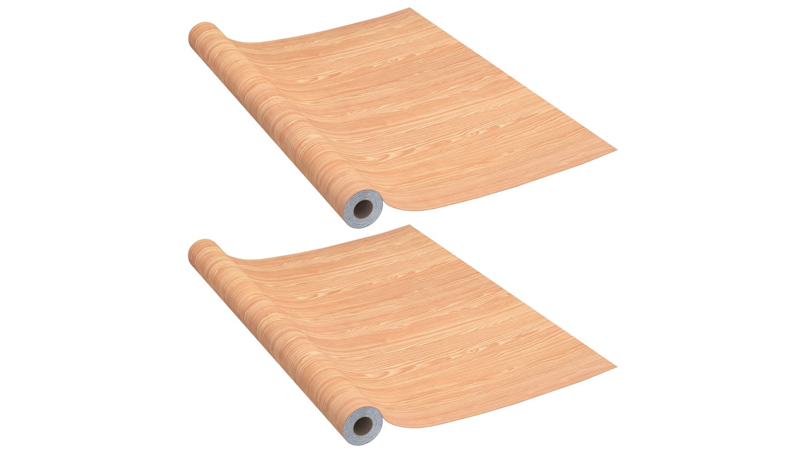 vidaXL 2 Piece Ahorn PVC 210 x 90cm Self-Adhesive Door Film